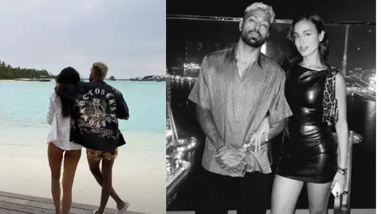 Hardik Pandya और Mahieka Sharma बीच पर साथ नजर आए, मॉडल Mahieka के साथ प्री-बर्थडे सेलिब्रेशन की तस्वीरें वायरल