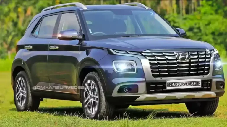 Hyundai Venue Facelift 2025 Front Look with New LED Headlamps and Bold Grille