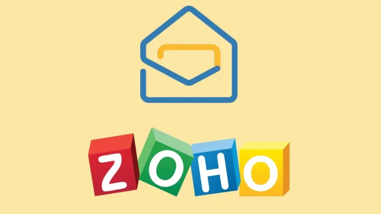 Zoho Mail Features का इंटरफेस और इसके टॉप टूल्स को दर्शाता चित्र – सुरक्षित और प्रोफेशनल ईमेल सेवा